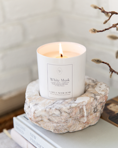 White Musk Candle - Nabela Noor Home