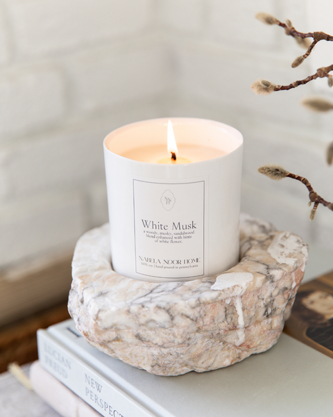 White Musk Candle - Nabela Noor Home